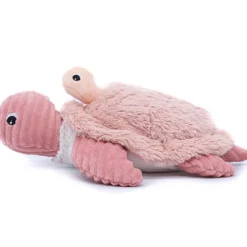 Peluche Les Ptipotos Sauvenou maman et bébé tortue rose (29 cm)
