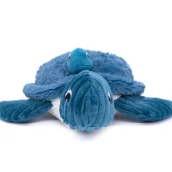 Peluche Les Ptipotos Sauvenou maman et bébé tortue bleu (29 cm)