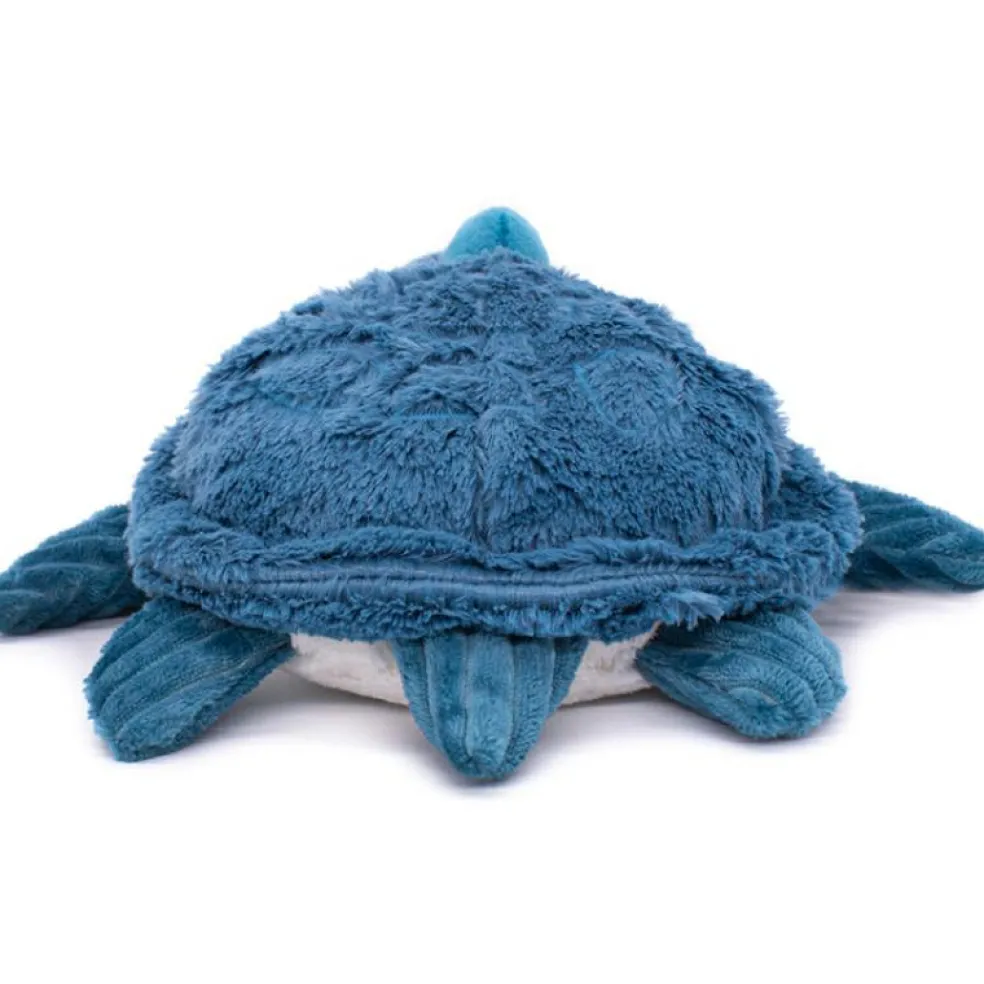 Peluche Les Ptipotos Sauvenou maman et bébé tortue bleu (29 cm)
