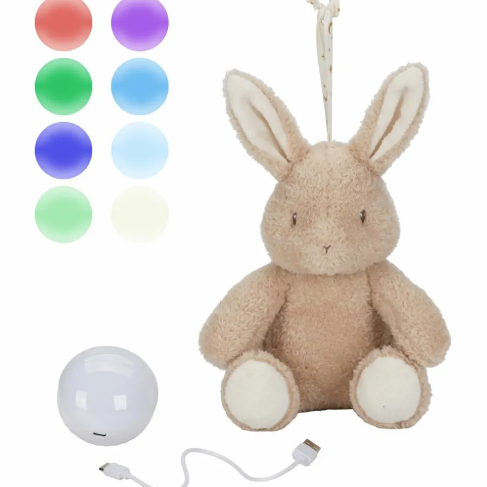Peluche musicale et lumineuse Lapin Newborn
