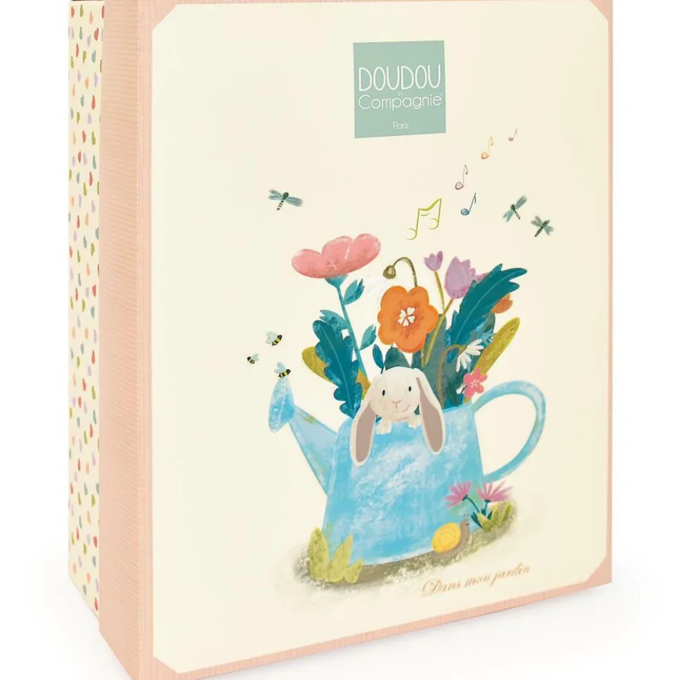Peluche musicale Lapin Ciboulette Dans mon jardin (20 cm)