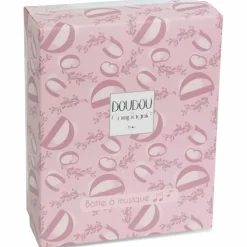 Peluche musicale Lapin Doudou rose (20 cm)