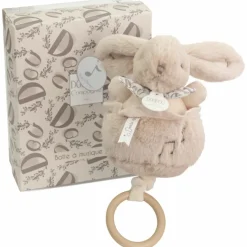 Peluche musicale Lapin Doudou beige (20 cm)
