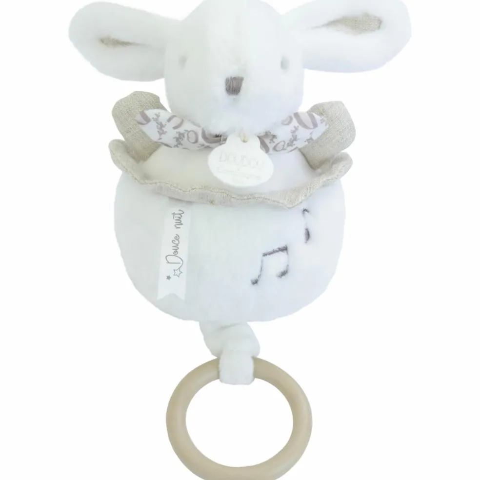 Peluche musicale Lapin Doudou blanc (20 cm)