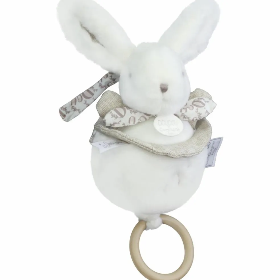Peluche musicale Lapin Doudou blanc (20 cm)