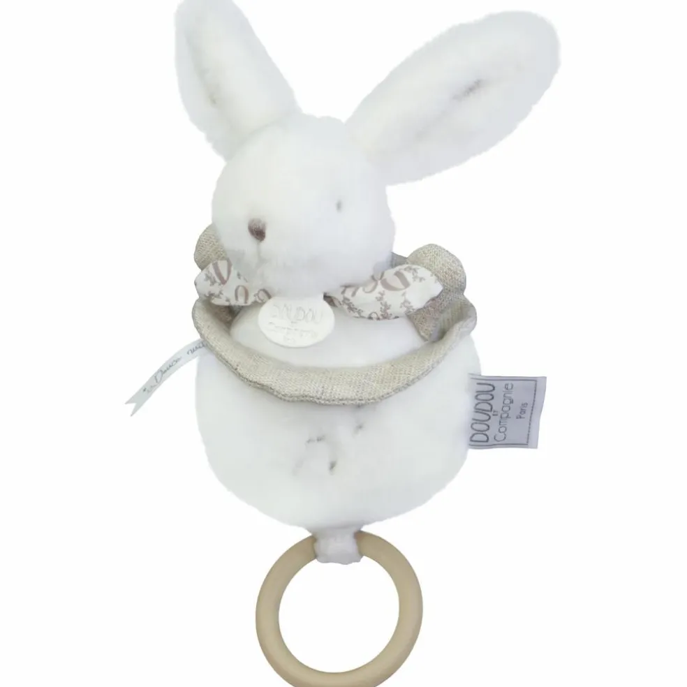 Peluche musicale Lapin Doudou blanc (20 cm)