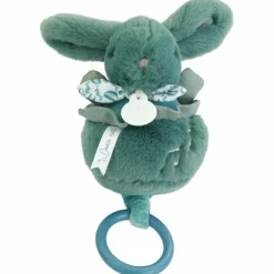 Peluche musicale Lapin Doudou vert sauge (20 cm)
