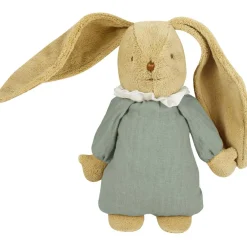 Peluche musicale lapin nid d'ange vert céladon (28 cm)