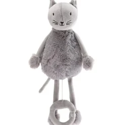 Peluche musicale Les doux Bidous Oscar le chat (28 cm)