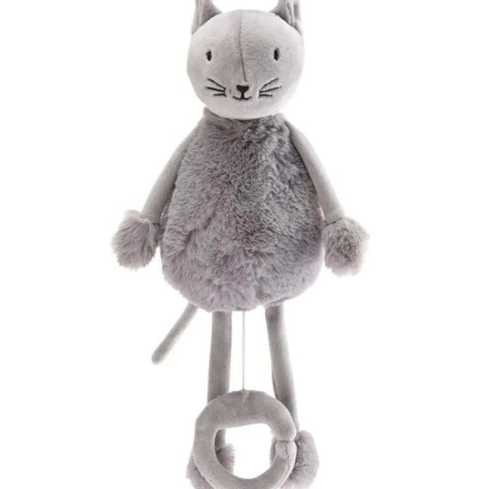 Peluche musicale Les doux Bidous Oscar le chat (28 cm)