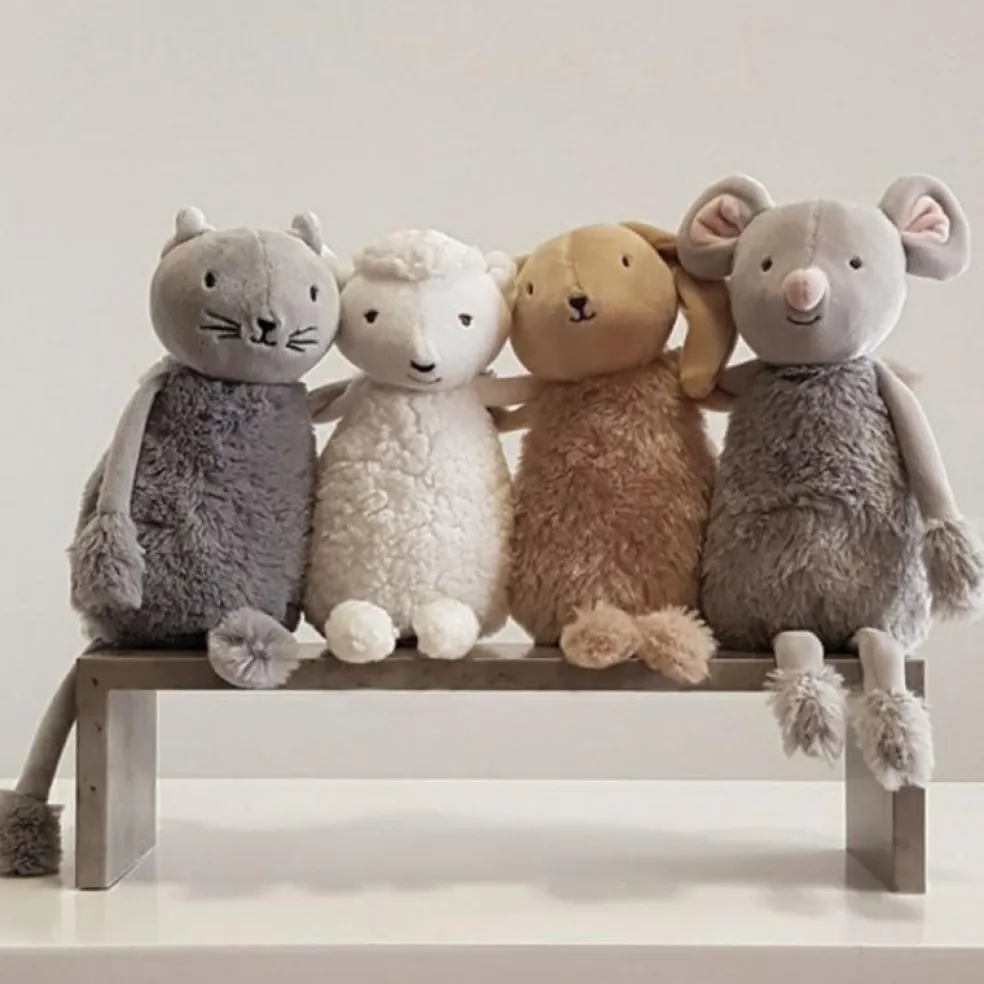 Peluche musicale Les doux Bidous Oscar le chat (28 cm)