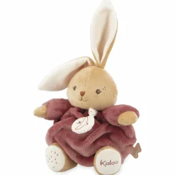 Peluche musicale Patapouf Lapin bordeaux (17 cm)