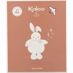 Peluche musicale Patapouf Lapin bordeaux (17 cm)