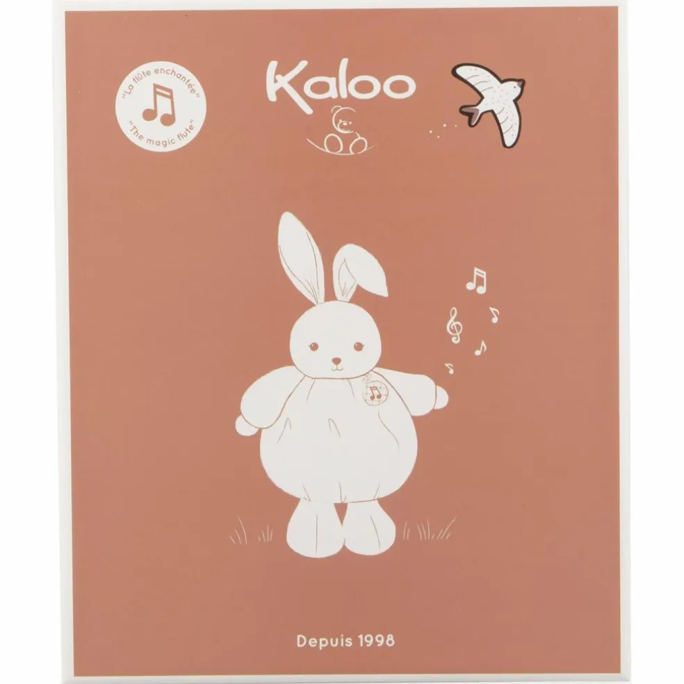 Peluche musicale Patapouf Lapin bordeaux (17 cm)