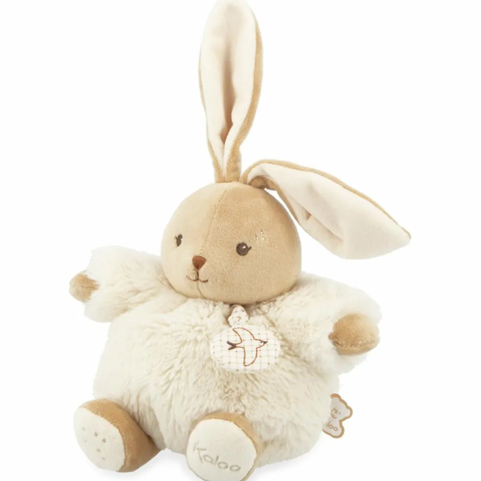 Peluche musicale Patapouf Lapin crème (17 cm)
