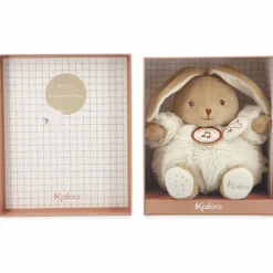 Peluche musicale Patapouf Lapin crème (17 cm)