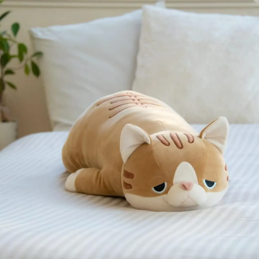 Peluche Nemu Nemu Mugi le Chat brun (54 cm)