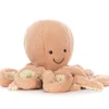 Peluche Ocean Crew Odell pieuvre rose (23 cm)