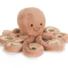 Peluche Ocean Crew Odell la pieuvre rose (49 cm)