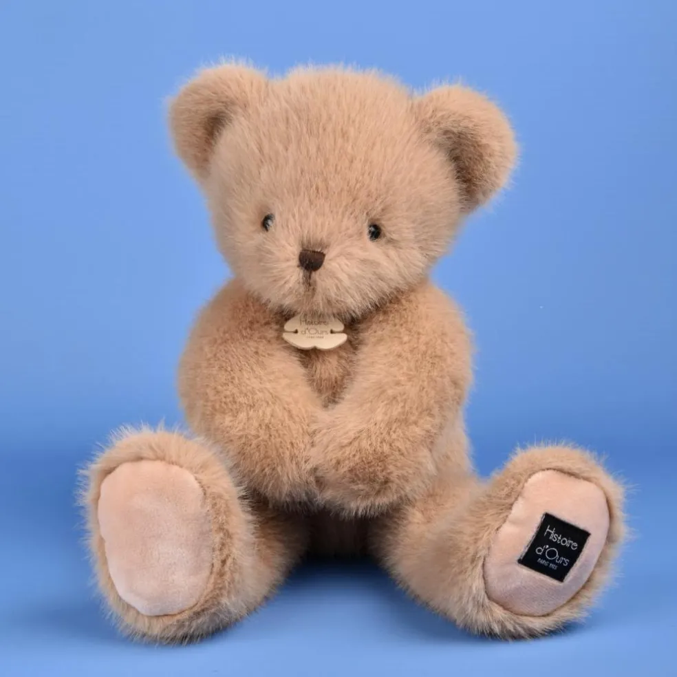 Peluche ours Clémentin Miel Amande (38 cm)