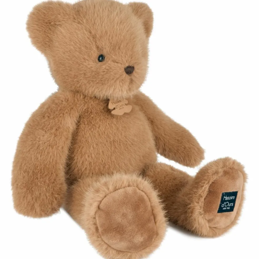 Peluche ours Clémentin Praline Cacahuète (38 cm)