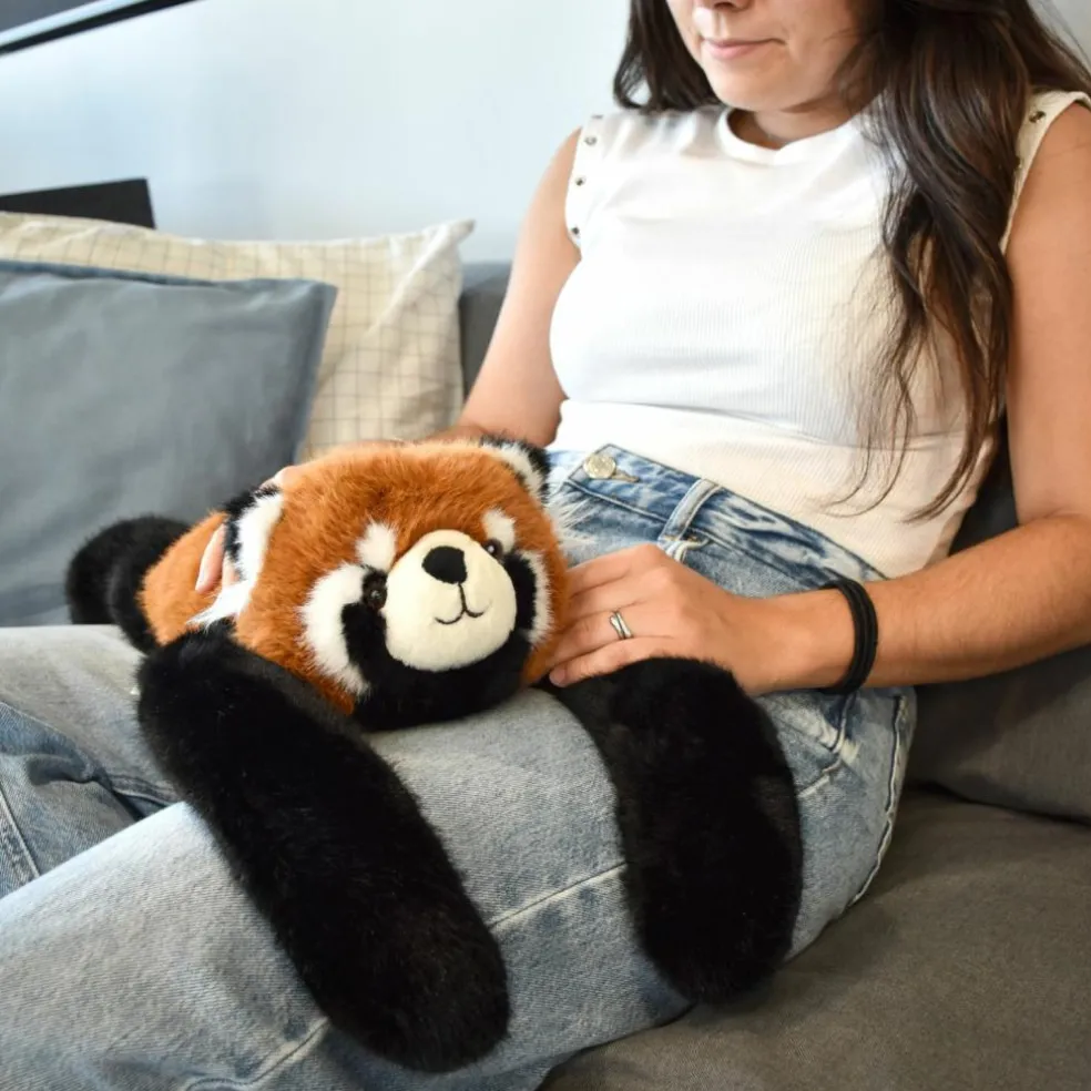 Peluche panda roux lesté PODCOLL (40 cm)