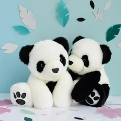 Peluche panda So Chic noir (25 cm)