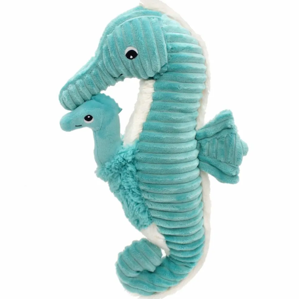 Peluche Papadou papa et bébé Les Ptipotos Aqua (34 cm)