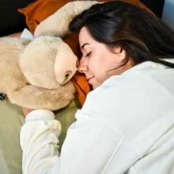 Peluche paresseux marron lesté PODCOLL (40 cm)