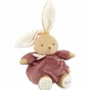 Peluche Patapouf Lapin bordeaux (17 cm)