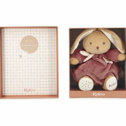 Peluche Patapouf Lapin bordeaux (17 cm)
