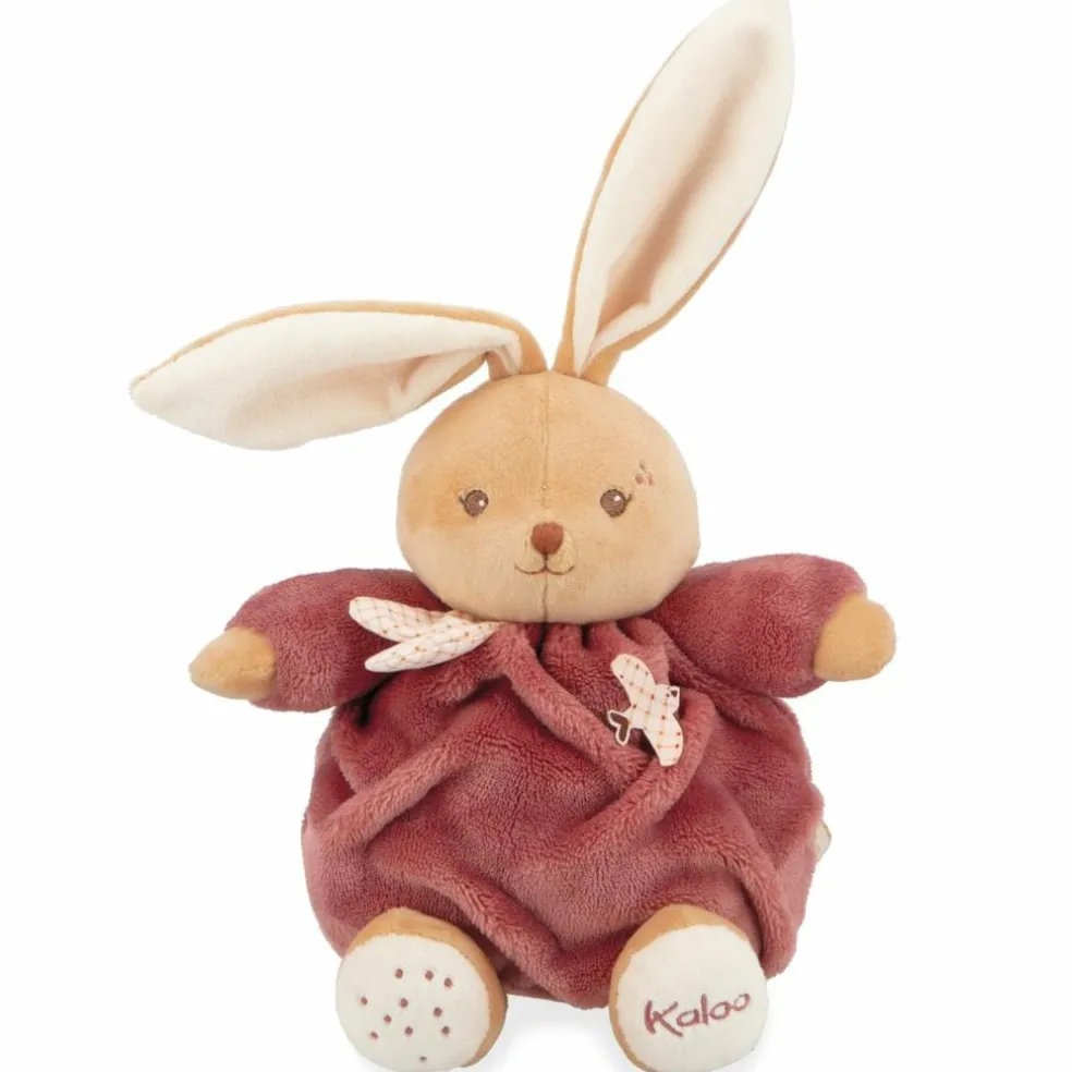 Peluche Patapouf Lapin bordeaux (17 cm)