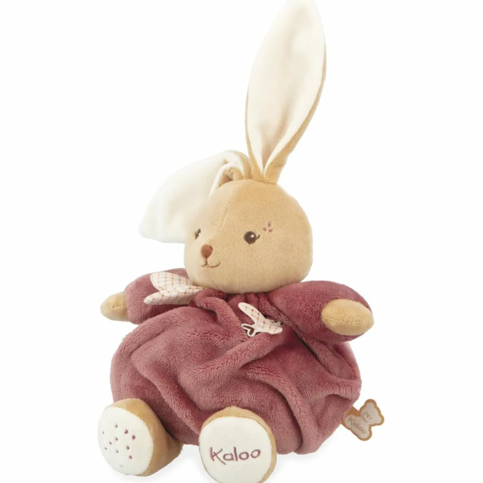 Peluche Patapouf Lapin bordeaux (17 cm)