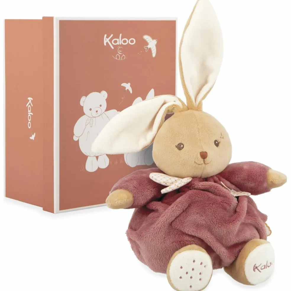 Peluche Patapouf Lapin bordeaux (17 cm)