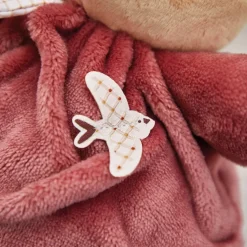 Peluche Patapouf Lapin bordeaux (17 cm)