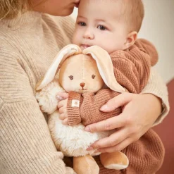 Peluche Patapouf Lapin crème (17 cm)