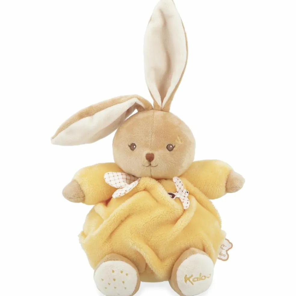 Peluche Patapouf Lapin jaune (17 cm)