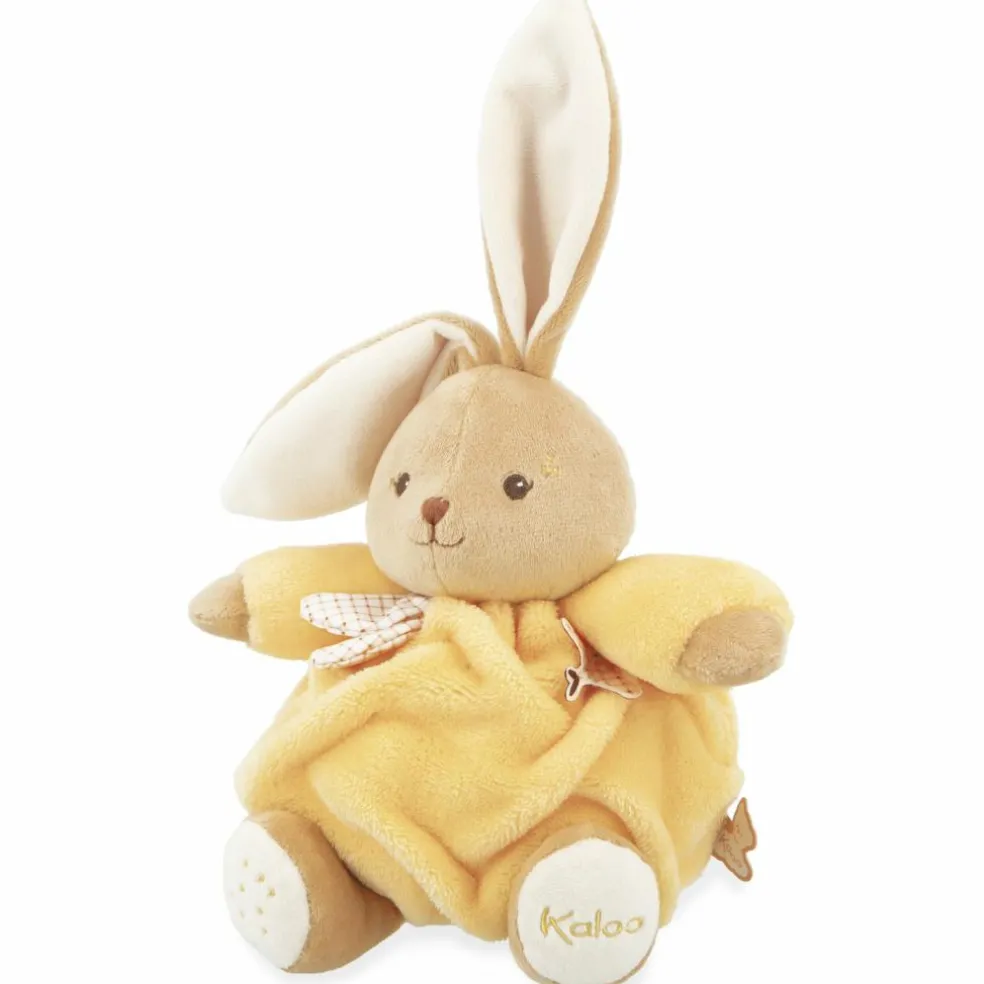 Peluche Patapouf Lapin jaune (17 cm)