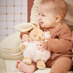 Peluche Patapouf Lapin rose (17 cm)