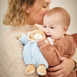 Peluche Patapouf Ours bleu (17 cm)