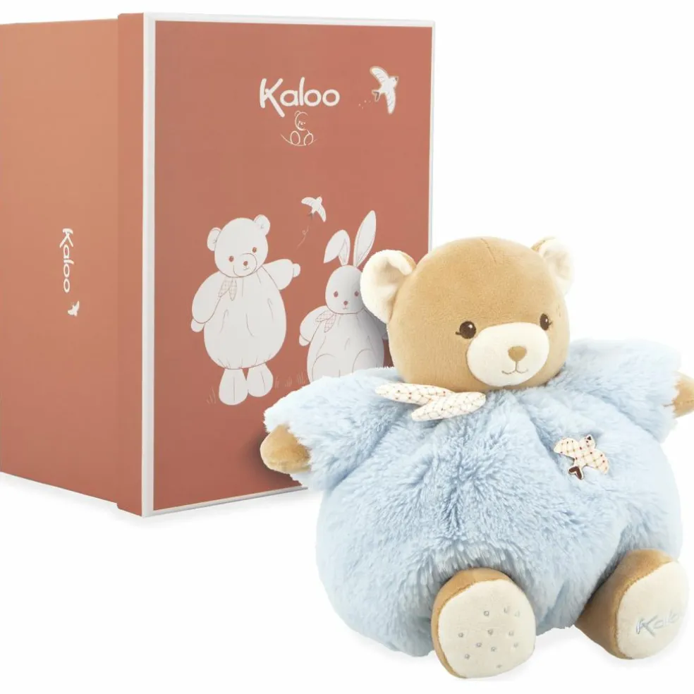 Peluche Patapouf Ours bleu (25 cm)