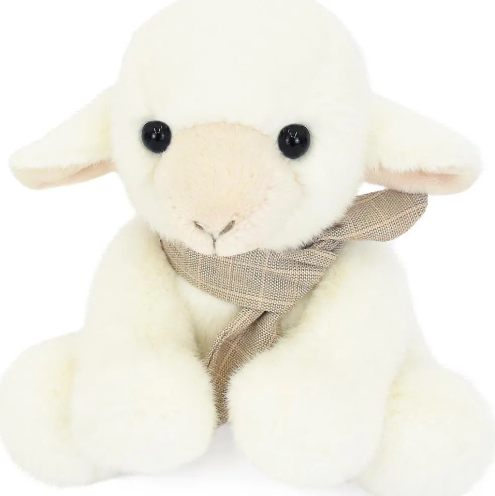 Peluche petit agneau foulard (14 cm)