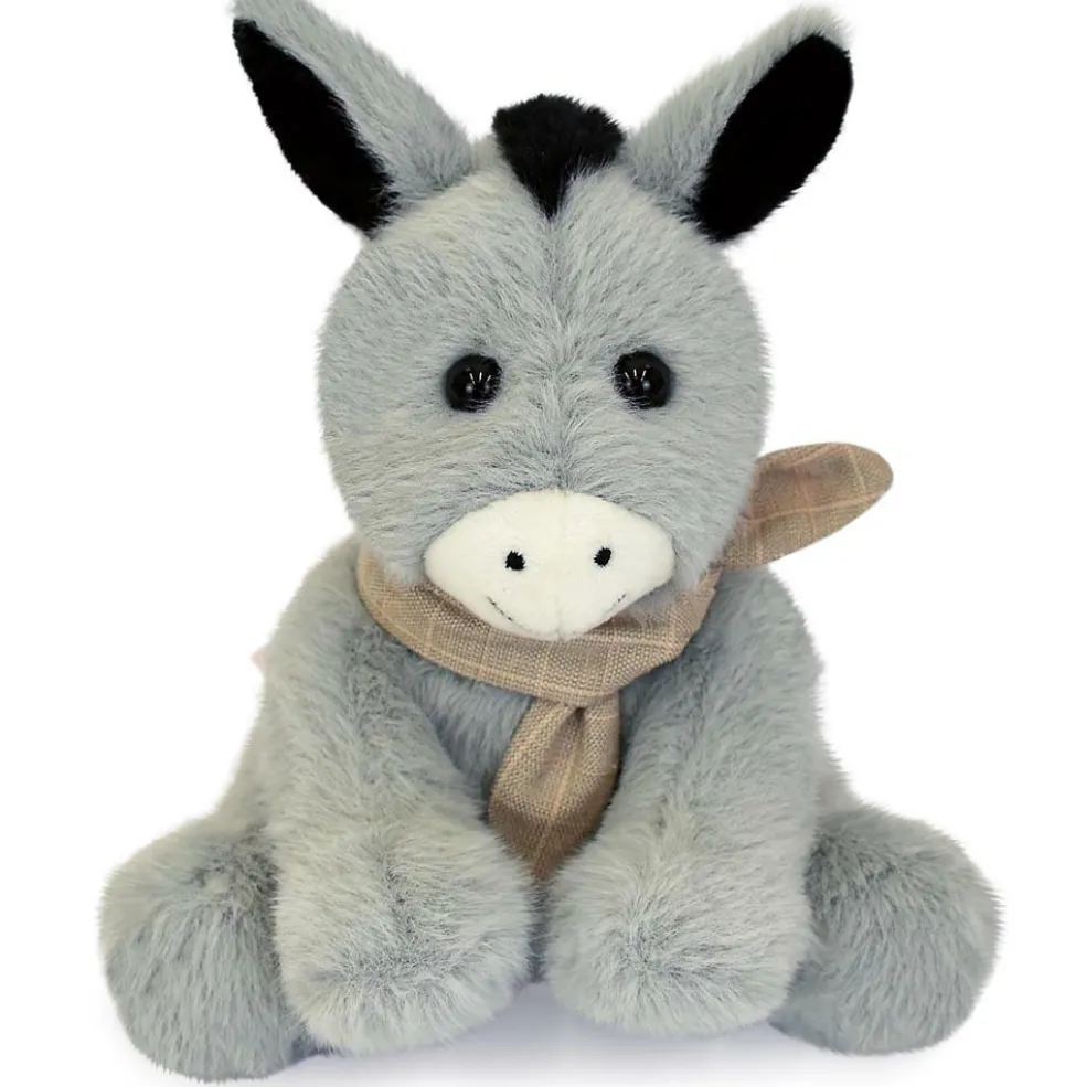 Peluche petit âne foulard (14 cm)