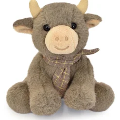 Peluche petite vache foulard (14 cm)