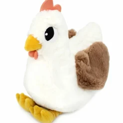 Peluche Pioupiou maman et bébé Les Ptipotos Blanc (32 cm)