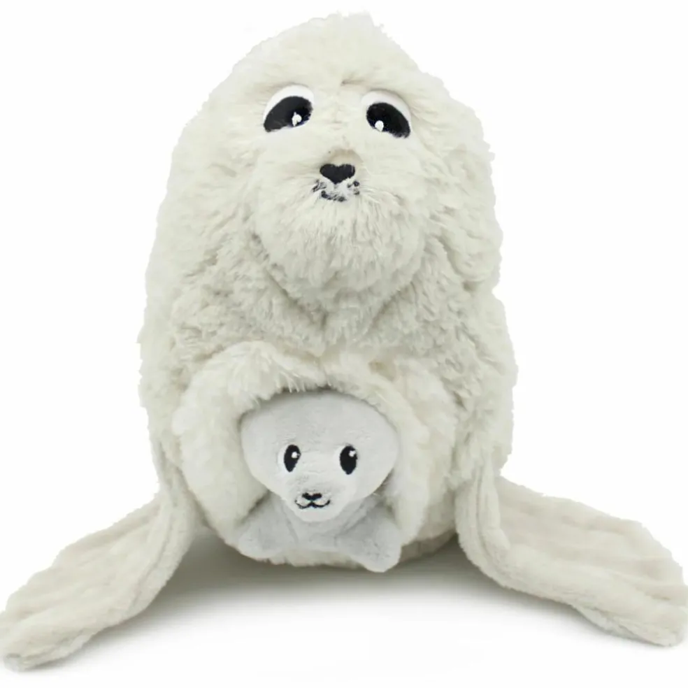 Peluche Ploufou maman et bébé Les Ptipotos (35 cm)
