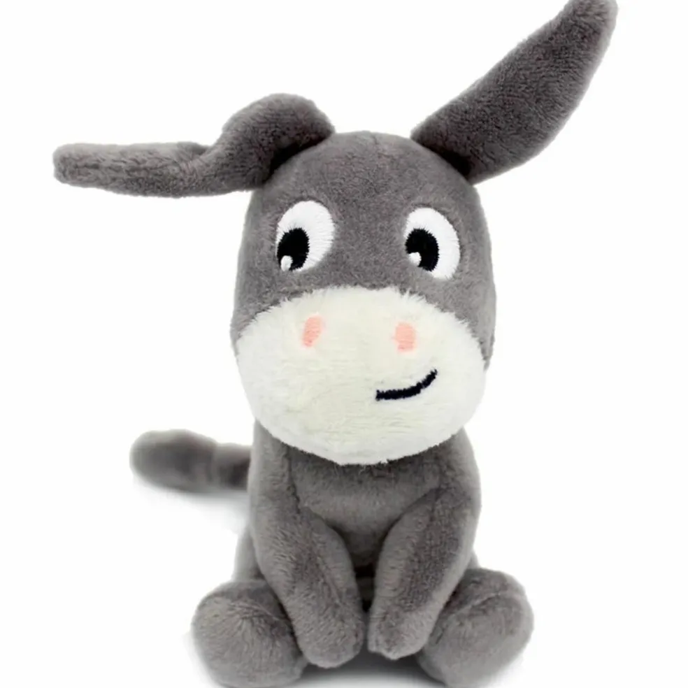 Peluche Poitou maman et bébé Les Ptipotos Gris (35 cm)