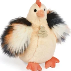 Peluche poule beige Les Poulettes Champêtres Chics (20 cm)