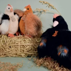 Peluche poule beige Les Poulettes Champêtres Chics (20 cm)