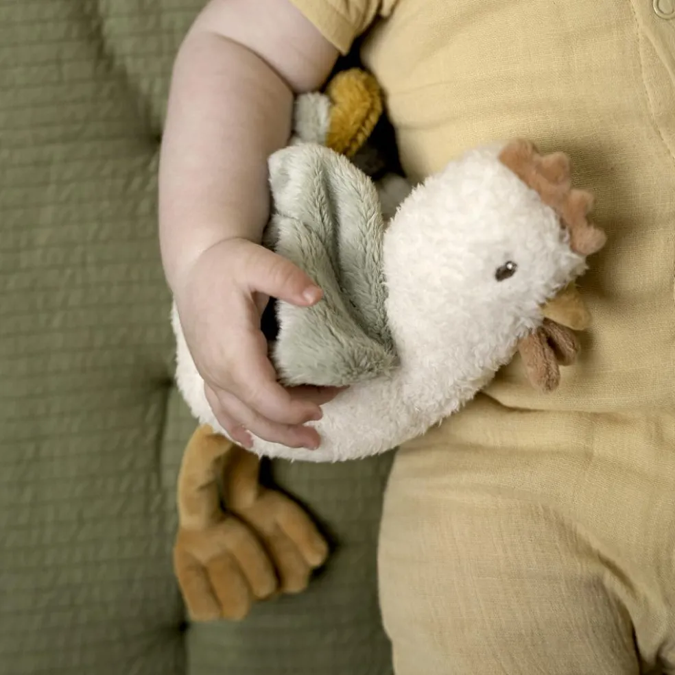 Peluche poule Little Farm (17 cm)